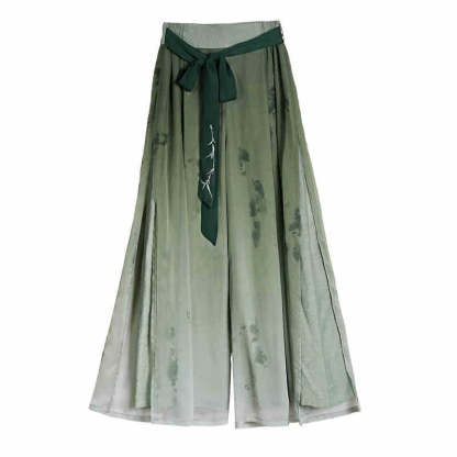Veiled in Mist and Rain - Song Dynasty-Inspired Fresh Green Modern Hanfu Outfit-Lovesyouforever