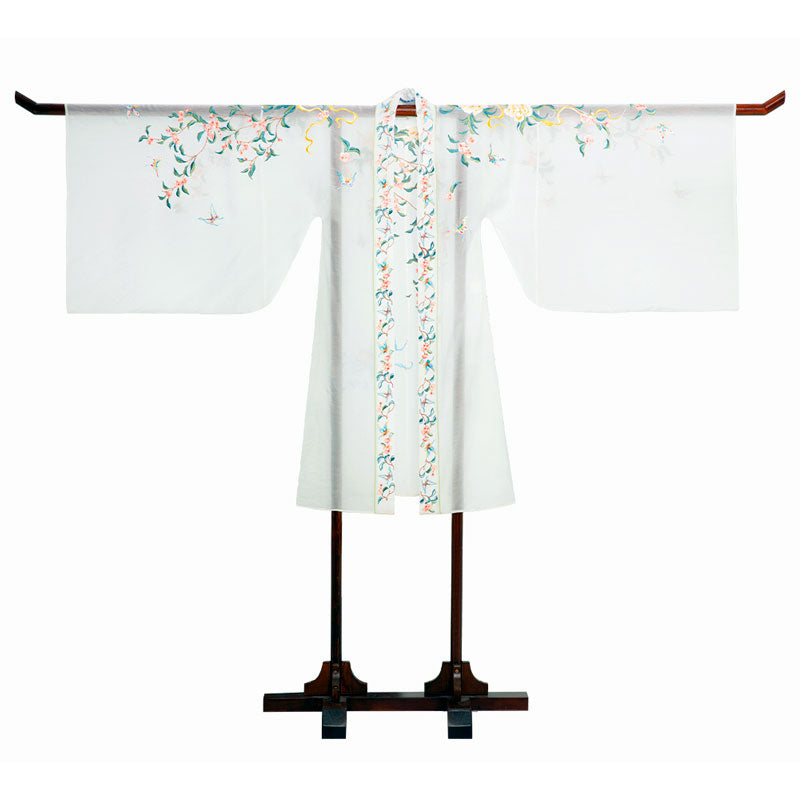 Song of Spring - Peony and Pear Blossoms Embroidery Hanfu Clothing Chinese Dress for Garden Tea Party-Lovesyouforever