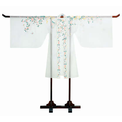 Song of Spring - Peony and Pear Blossoms Embroidery Hanfu Clothing Chinese Dress for Garden Tea Party-Lovesyouforever