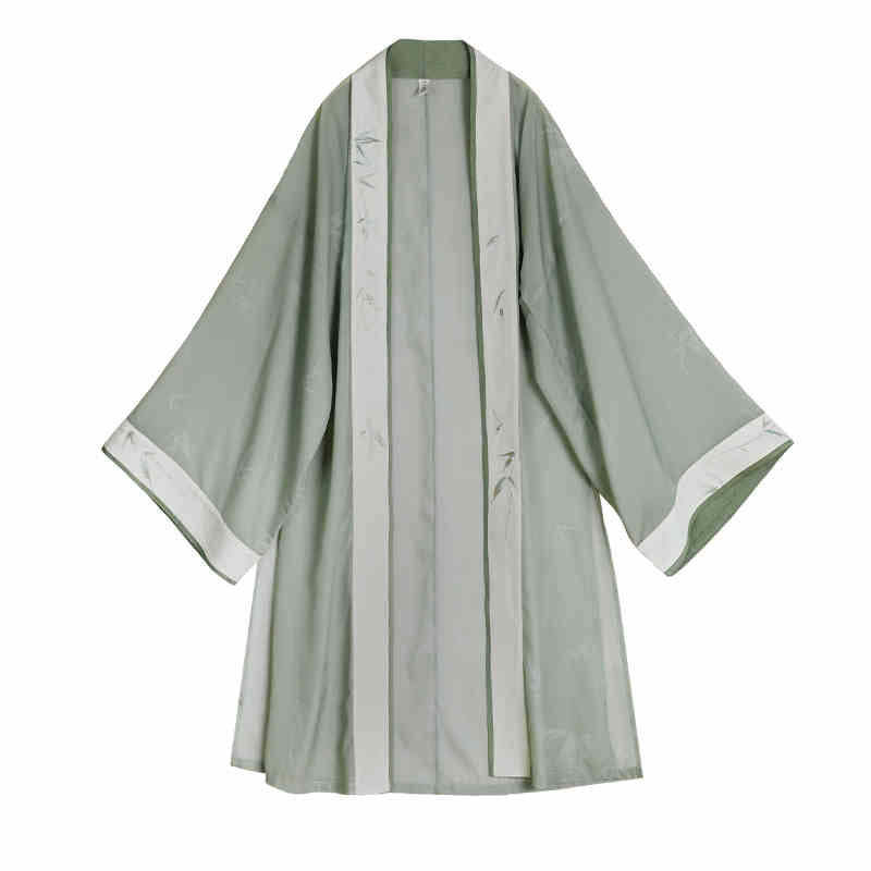 Veiled in Mist and Rain - Song Dynasty-Inspired Fresh Green Modern Hanfu Outfit-Lovesyouforever