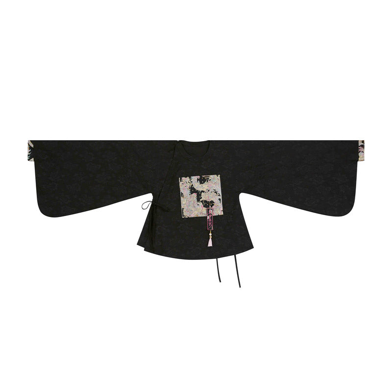 Loong Bestows Auspiciousness – Chic Chinese Style Mini Mamian Skirt Neo-Hanfu Skirt Set-Lovesyouforever
