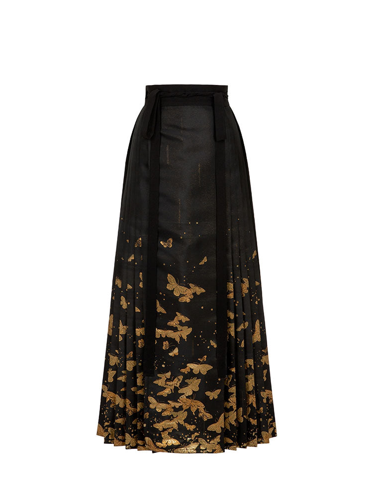 Golden Butterfly in a Dream - Mamianqun Hanfu Skirt-Lovesyouforever