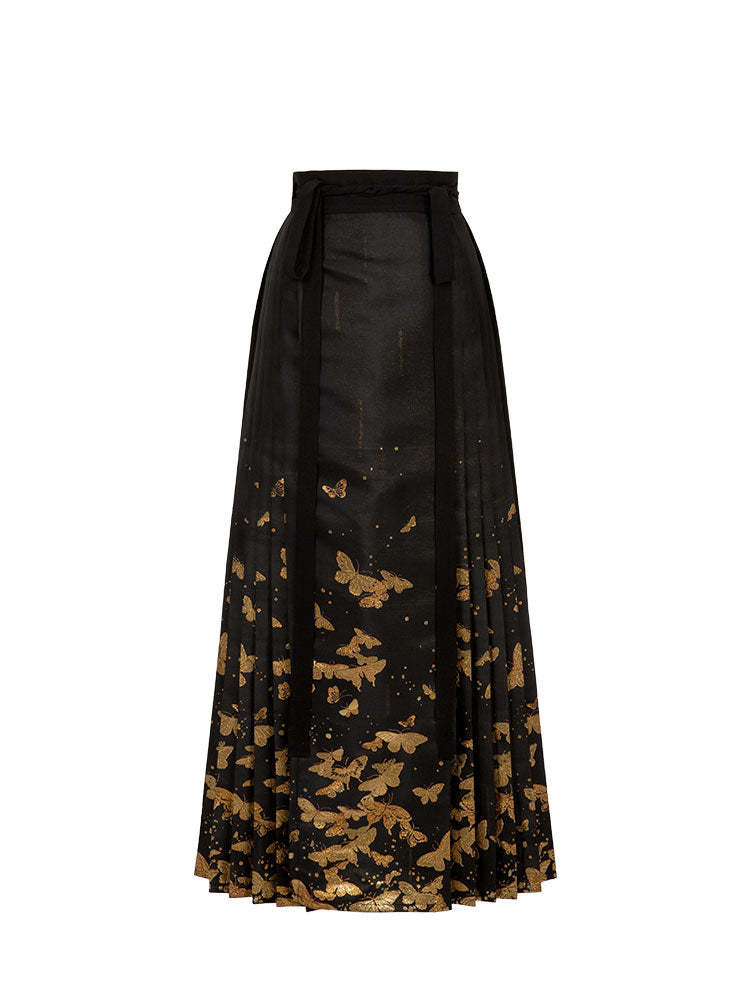 Golden Butterfly in a Dream - Mamianqun Hanfu Skirt-Lovesyouforever