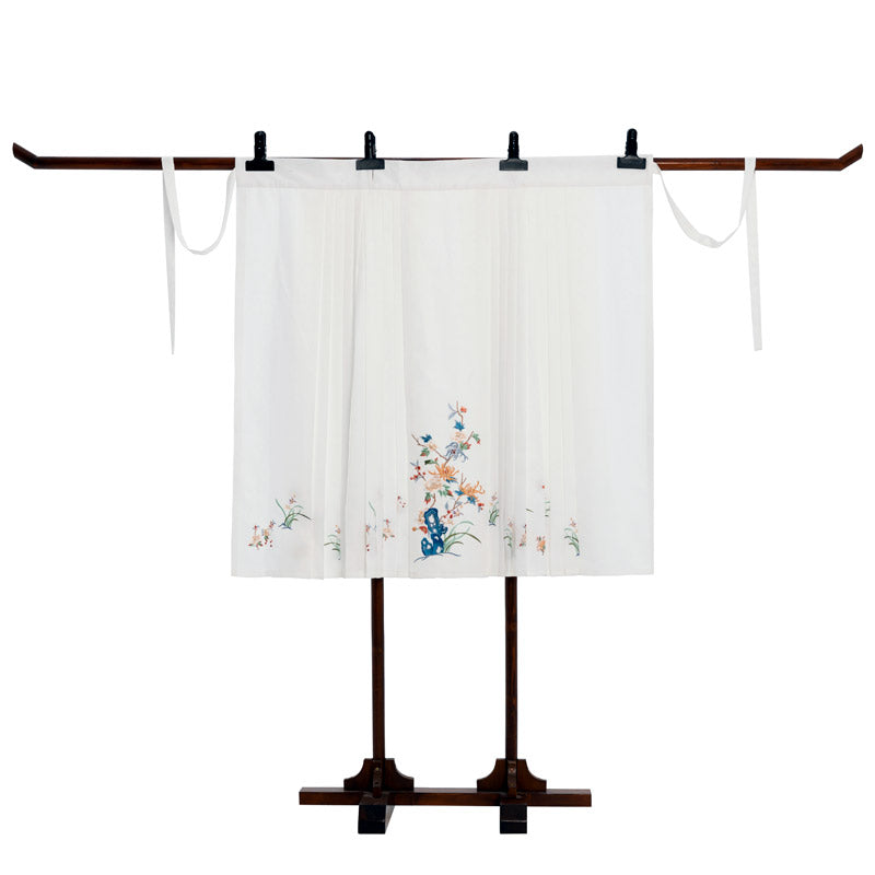 Song of Hibiscus Traditional Ancient Chinese Dress Embroidered Hanfu Clothing Mamianqun Hanfu Skirt-Lovesyouforever