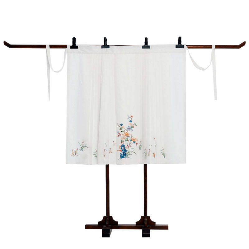 Song of Hibiscus Traditional Ancient Chinese Dress Embroidered Hanfu Clothing Mamianqun Hanfu Skirt-Lovesyouforever