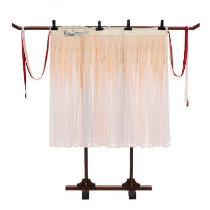 BlueDail Pure Hand Embroidery「Beautiful appearance and pure heart」White Phoenix Embroidered Tang Style Daily Wear Hanfu Clothing-Lovesyouforever