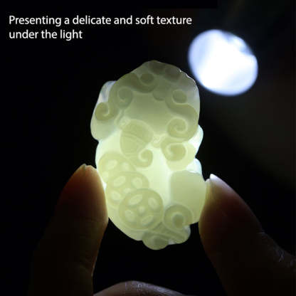 Natural Hetian Jade Pixiu「Fortune and Prosperity」Pendant Jade Necklace for Men and Women Chinese Jewelry Gift-Lovesyouforever