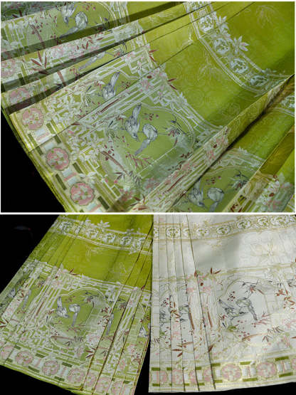 Inspired by Chinese Garden Window Scenes: Eight-Directional Cloud Pattern Woven Gold Mamianqun Skirt-Lovesyouforever