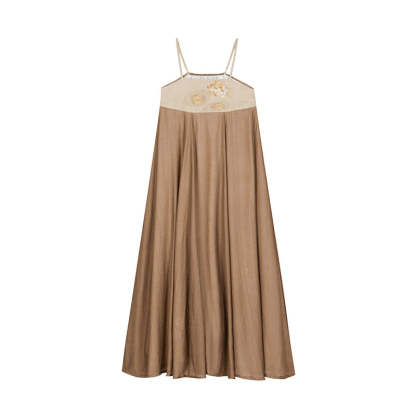 Tang-style Morden Hanfu Chinese Style Lotus Embroidery Droopy Suspender Skirt Set-Lovesyouforever
