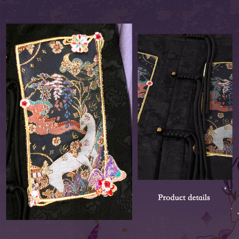 Nine-Colored Deer Inspired - Chic Mini Mamian Skirt Neo-Hanfu Skirt Set-Lovesyouforever