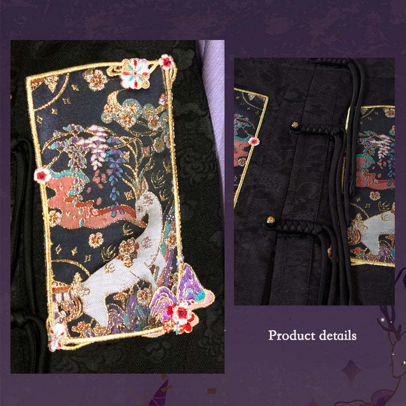Nine-Colored Deer Inspired - Chic Mini Mamian Skirt Neo-Hanfu Skirt Set-Lovesyouforever
