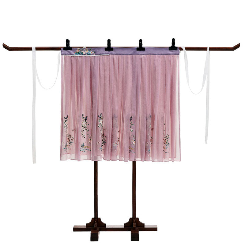 Song of Spring - Peony Flower Embroidery Traditional Hanfu Clothing Chinese Dress for Garden Tea Party-Lovesyouforever