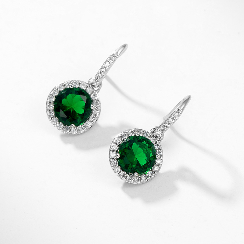 Exquisite Green Diamond Earrings for Woman for Girls-Lovesyouforever