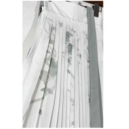 Chinese Style Han Element Printed Pleated Skirt for Women Multiple Styles Available- Clearance Special-Lovesyouforever
