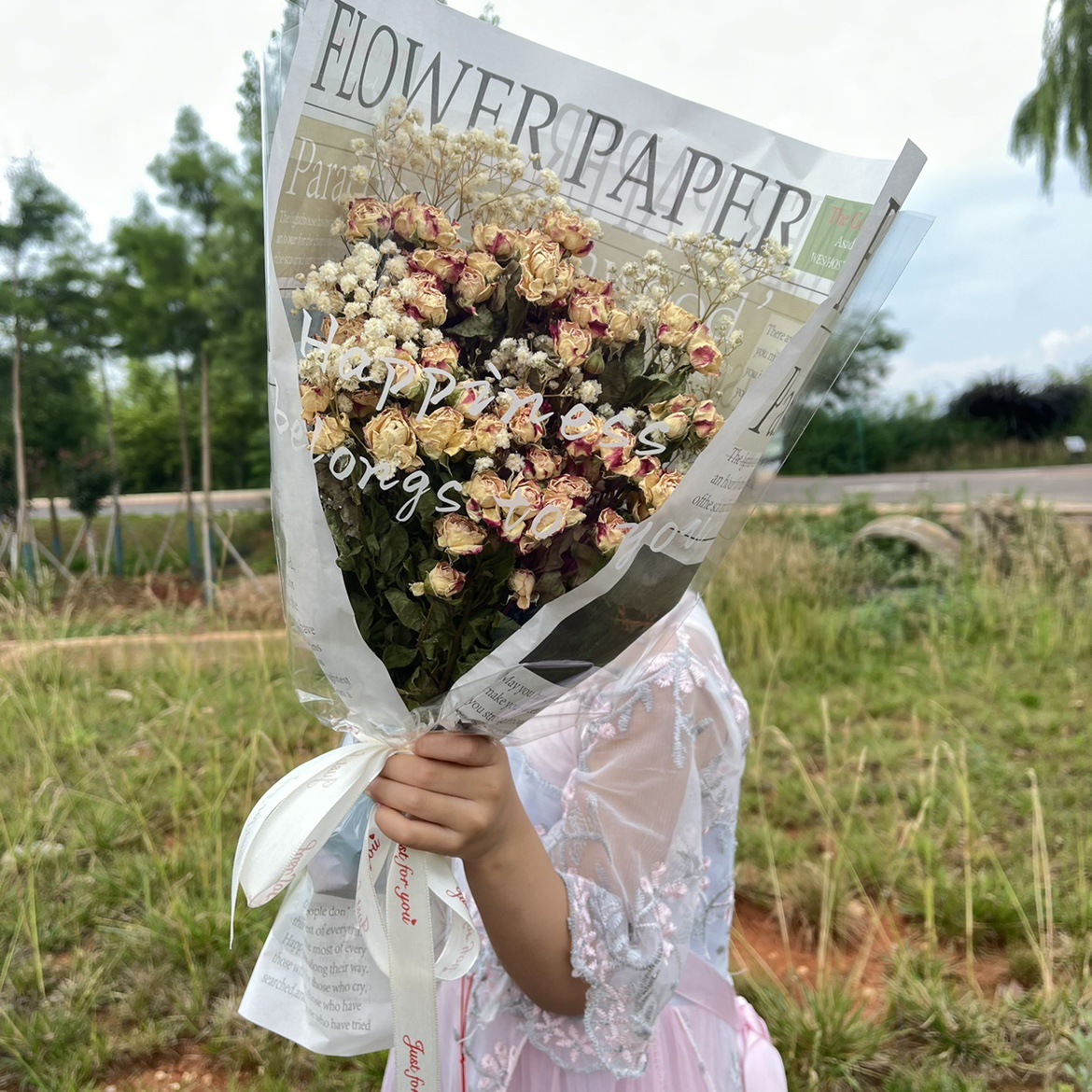 Direct shipment from the base: multi-head rose dried flower bouquet, daisy, teddy, sunflower, rose dried flowers, real flowers wholesale-Lovesyouforever