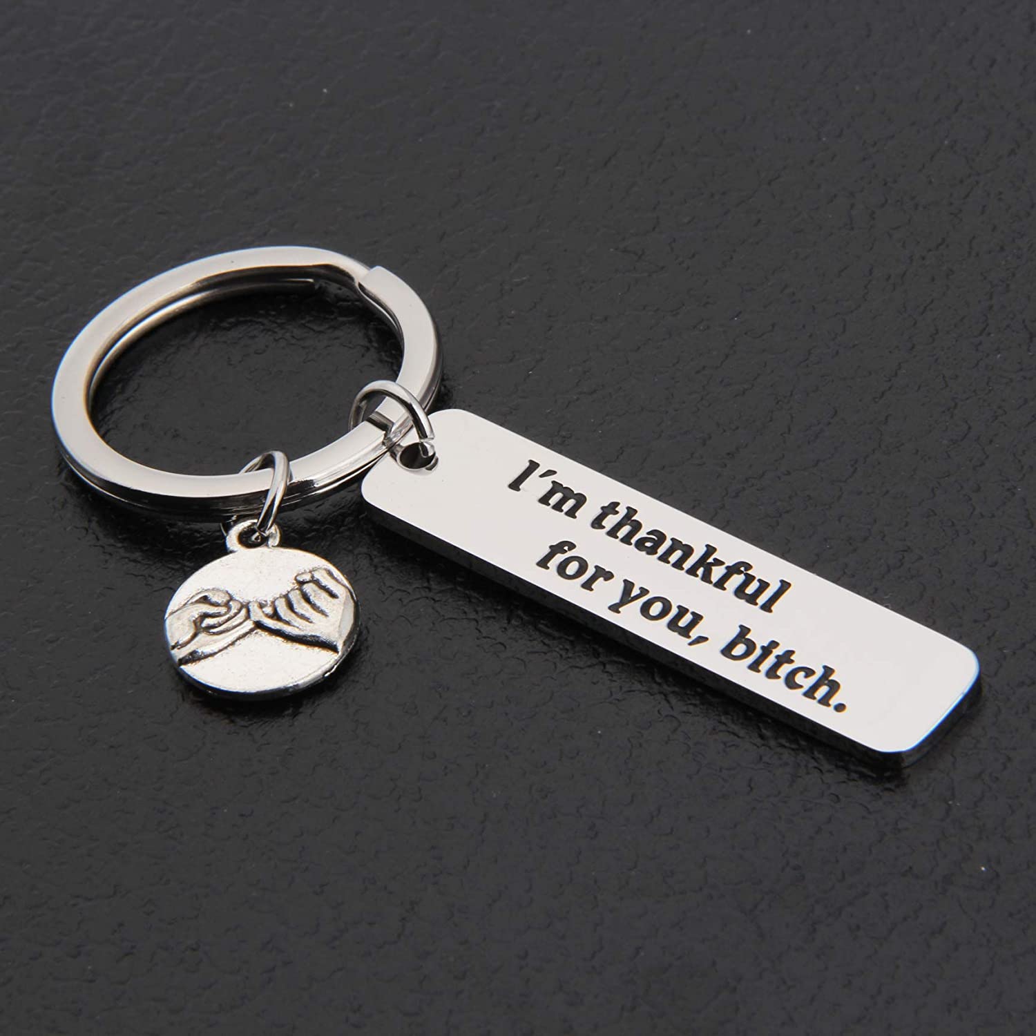 Friendship Keychain I'm Thankful For You Keychain Funny Gifts for Bestie-Lovesyouforever