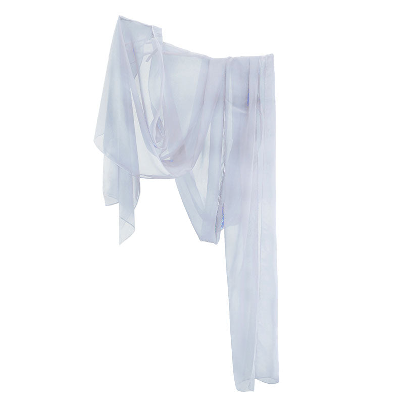 Quietly Awaiting Blossoms - Tang Dynasty Inspired Chest-length Dress Hanfu Skirt Set-Lovesyouforever