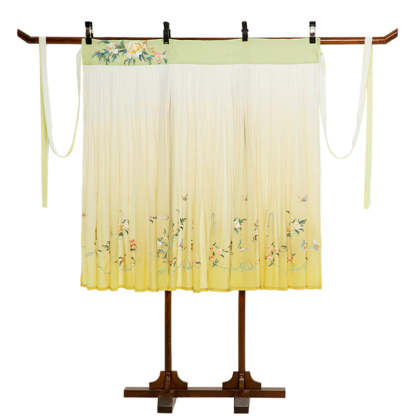 Song of Spring - Peony and Pear Blossoms Embroidery Hanfu Clothing Chinese Dress for Garden Tea Party-Lovesyouforever