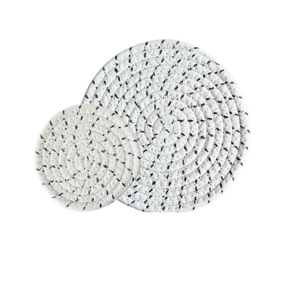 Insulation mat for home kitchen, cotton rope placemat, dining table mat, coaster, insulation pad-Lovesyouforever