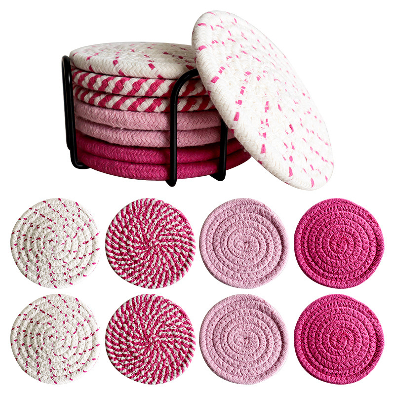 Manufacturer wholesales cup mat sets, cup holder insulation mats, and mug mats, supports drop shipping and labeling-Lovesyouforever