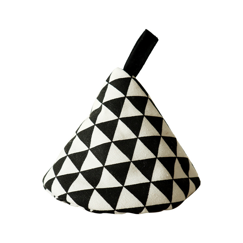 Japanese-style triangular pot cover, kitchen fabric heat-insulating pot handle cover, ear cover for clay pots and iron pots, anti-scald cap-Lovesyouforever
