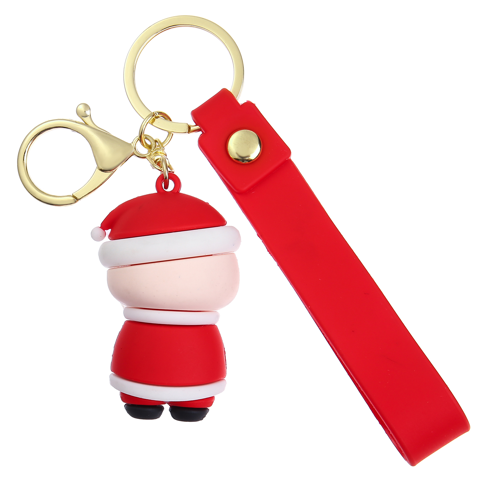 Personalized Christmas Pink Pig Keychain-Custom Name Keychain Gift-Lovesyouforever