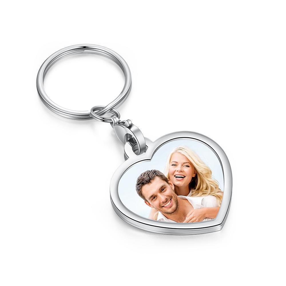 Personalized Photo Keychain BOYFRIEND Gift With Charm-Lovesyouforever