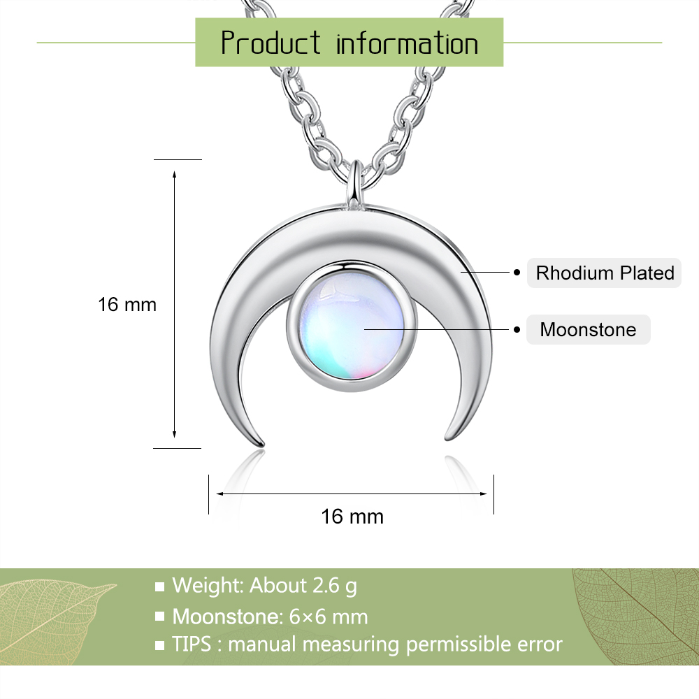 Moonstone Pendant Necklace for Women-Lovesyouforever