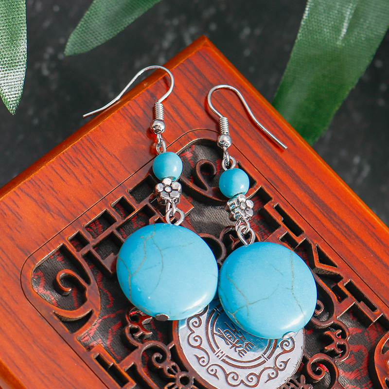 Blue Earrings Cute Boho Beach Earrings for Women Girls-Lovesyouforever