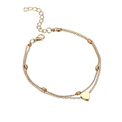 Summer Beach Style Ankle Bracelet bohemia Anklet with Heart Charm for Women-Lovesyouforever