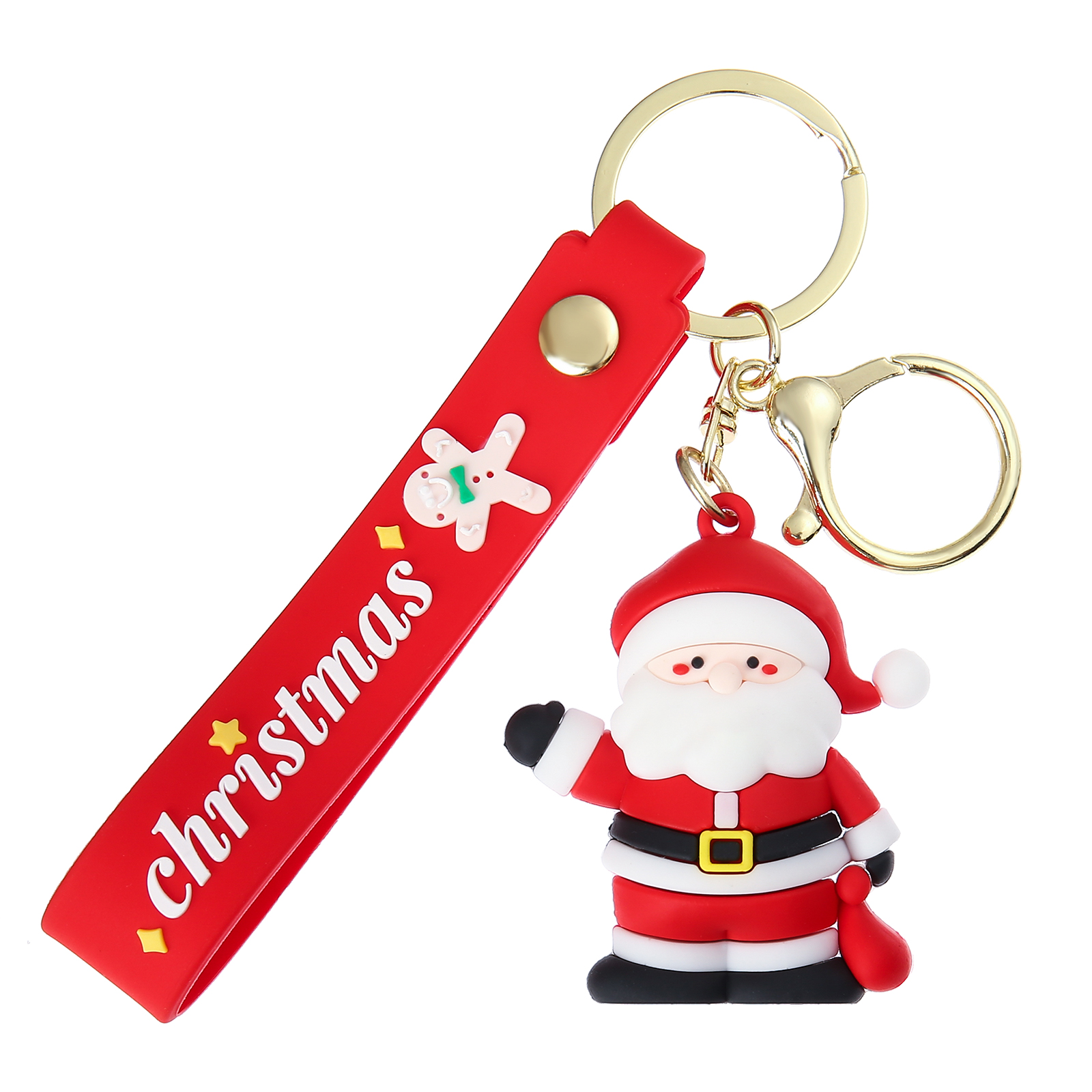 Personalized Christmas Santa Claus Keychain-Custom Name Keychain Gift-Lovesyouforever