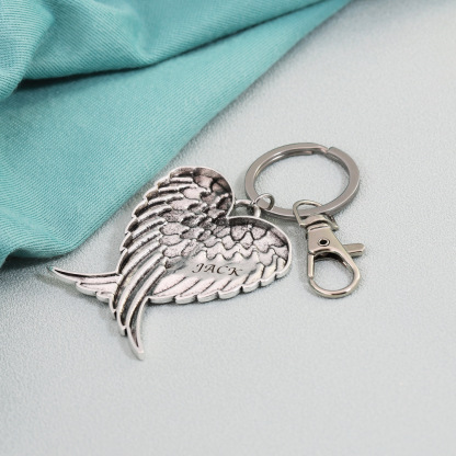Angel Wings Key Ring-Lovesyouforever