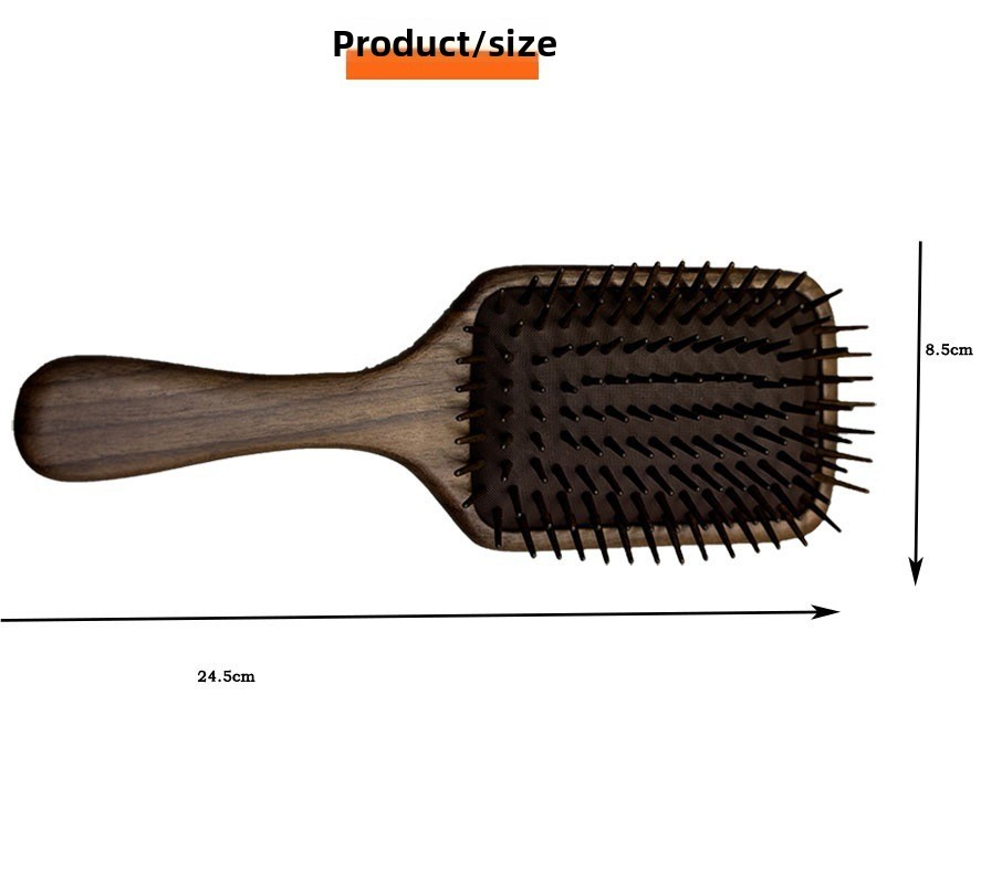 North American black walnut wood comb, air cushion comb, solid wood air cushion comb, specialized head massage meridian comb, massage comb-Lovesyouforever