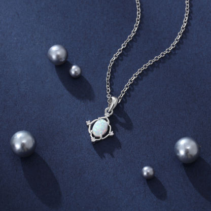 Opal Pendant Necklace for Women-Lovesyouforever