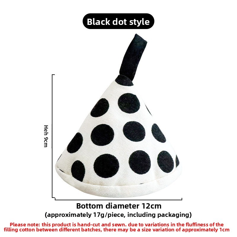 Wholesale polka dot striped pot cover, triangular anti-scald pot cover, heat-insulating triangular clamp, polka dot pot cover, enamel pot handle cover-Lovesyouforever