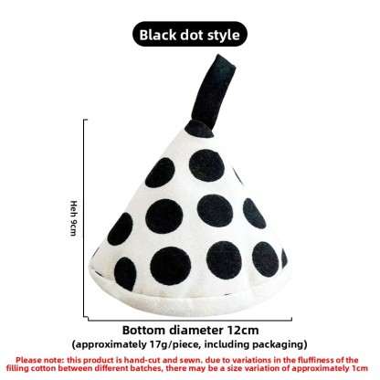 Wholesale polka dot striped pot cover, triangular anti-scald pot cover, heat-insulating triangular clamp, polka dot pot cover, enamel pot handle cover-Lovesyouforever
