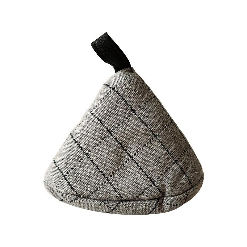 Japanese-style triangular pot cover, kitchen fabric heat-insulating pot handle cover, ear cover for clay pots and iron pots, anti-scald cap-Lovesyouforever