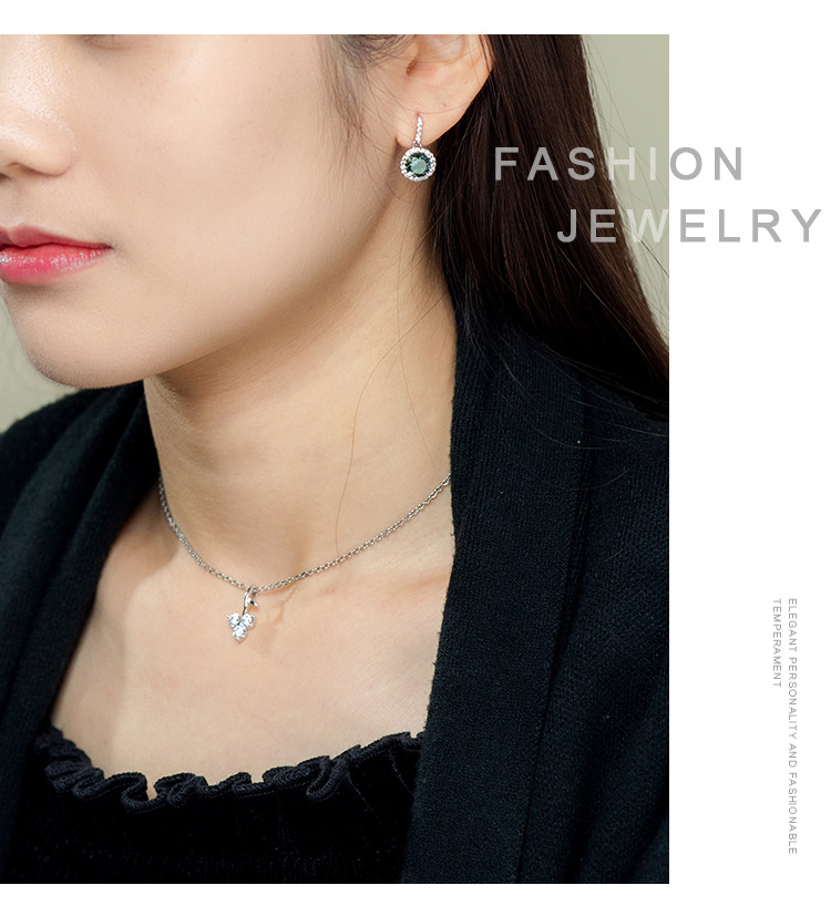 Exquisite Green Diamond Earrings for Woman for Girls-Lovesyouforever