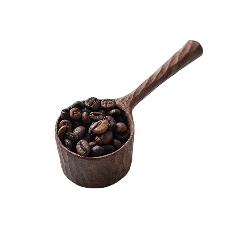 North American black walnut wood handmade coffee measuring spoon, solid wood spoon, seasoning spoon, handcrafted Japanese-style exquisite wooden spoon, coffee bean spoon-Lovesyouforever