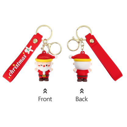 Personalized Christmas Santa Claus Keychain-Custom Name Keychain Gift-Lovesyouforever