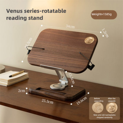 Solid wood reading stand, bookshelf, children's picture book desktop adjustable multi-functional reading support stand-Lovesyouforever