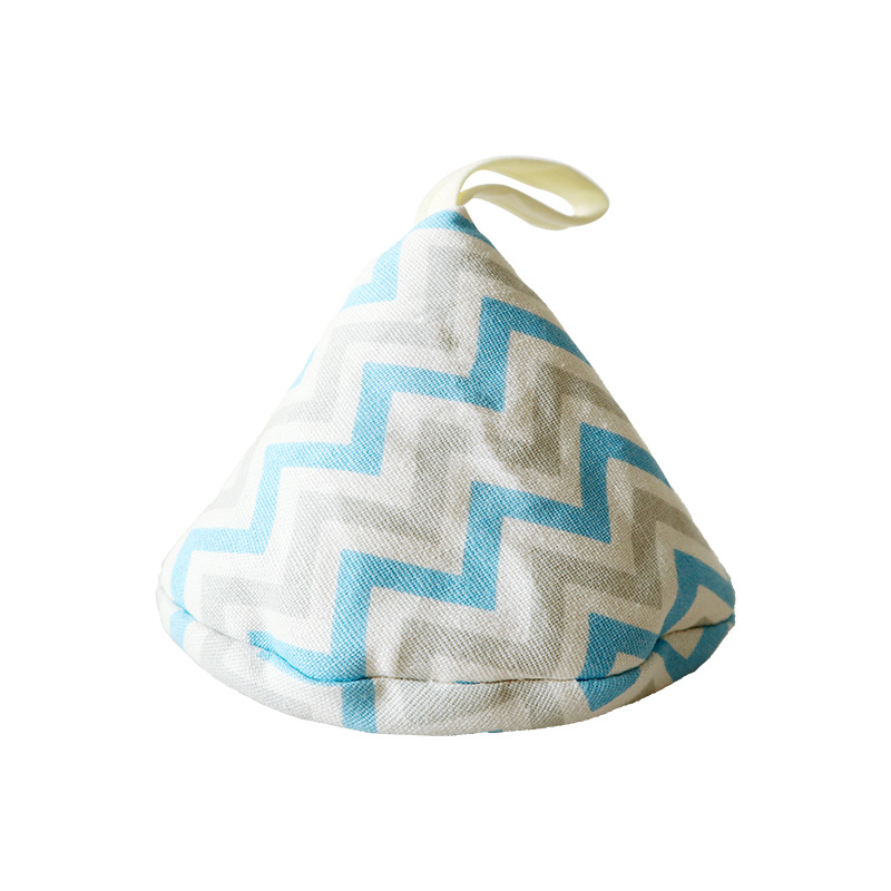 Japanese-style triangular pot cover, kitchen fabric heat-insulating pot handle cover, ear cover for clay pots and iron pots, anti-scald cap-Lovesyouforever
