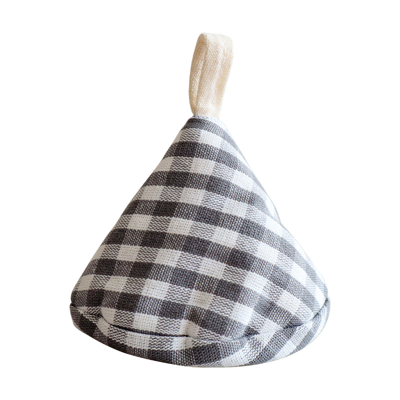 Japanese-style triangular pot cover, kitchen fabric heat-insulating pot handle cover, ear cover for clay pots and iron pots, anti-scald cap-Lovesyouforever