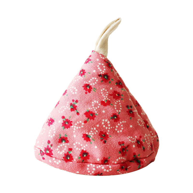 Japanese-style triangular pot cover, kitchen fabric heat-insulating pot handle cover, ear cover for clay pots and iron pots, anti-scald cap-Lovesyouforever