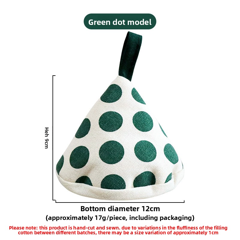Wholesale polka dot striped pot cover, triangular anti-scald pot cover, heat-insulating triangular clamp, polka dot pot cover, enamel pot handle cover-Lovesyouforever
