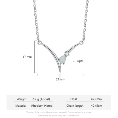 Opal Pendant Necklace for Women-Lovesyouforever