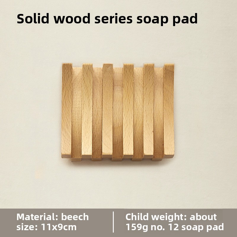 Exquisite beech and black walnut wood soap dish, handmade soap holder, Japanese-style draining double-layer wooden soap tray-Lovesyouforever