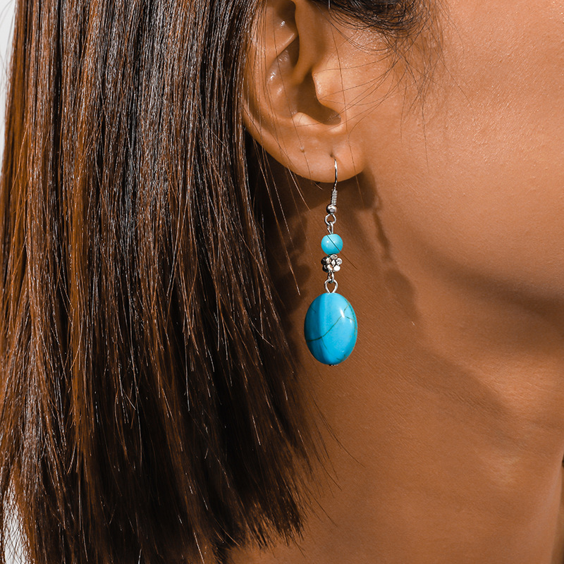 Blue Earrings Cute Boho Beach Earrings for Women Girls-Lovesyouforever