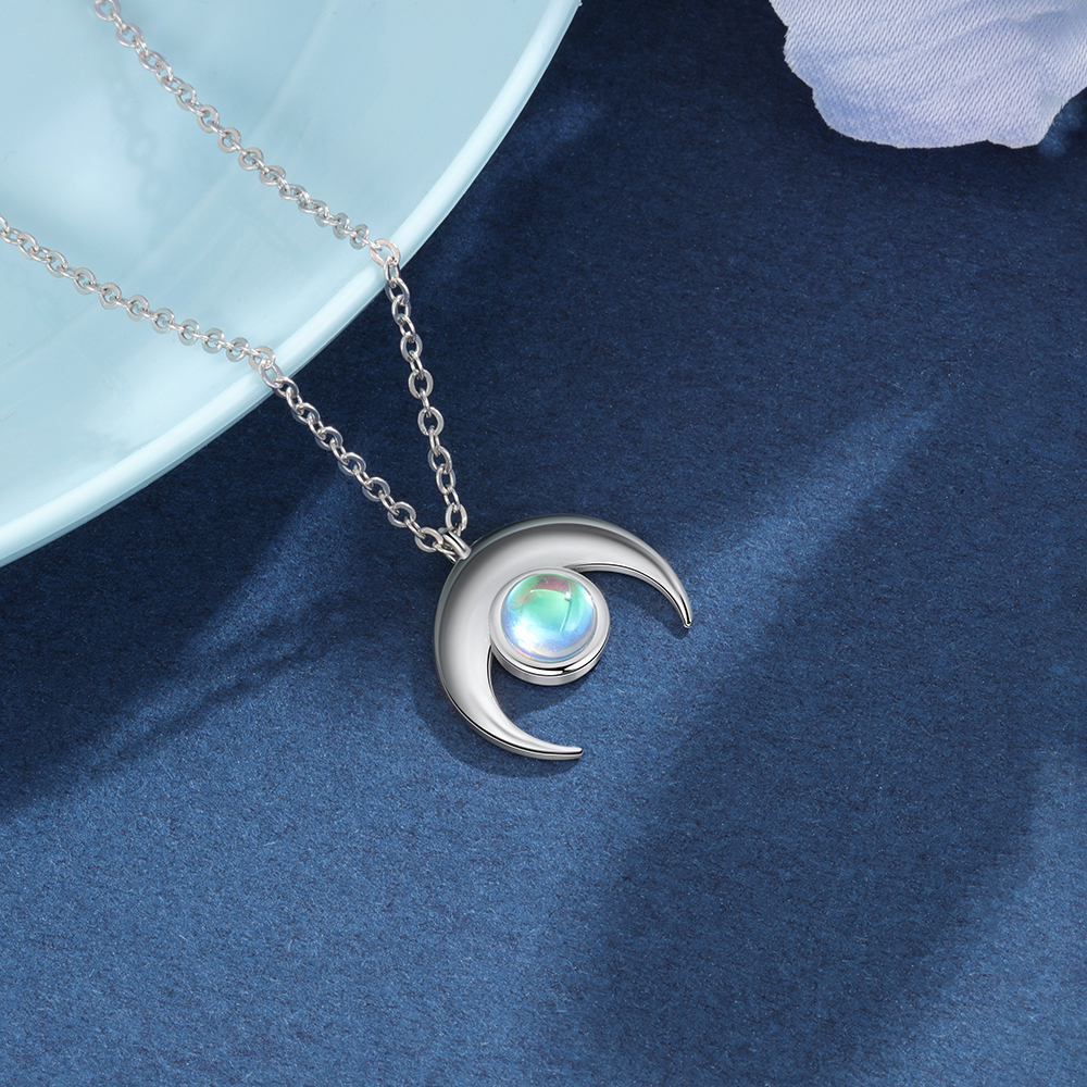 Moonstone Pendant Necklace for Women-Lovesyouforever