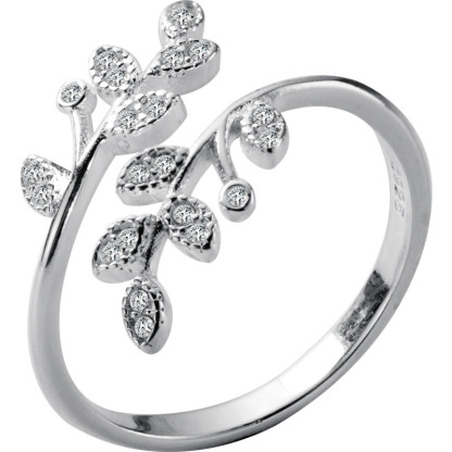 925 Silver Leaf Open Ring For Women-Lovesyouforever